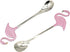 Maydahui 2PCS Flamingo Spoons - 5.1 Inch Animal Spoon, 18/10(304) Stainless Steel Dessert Spoon