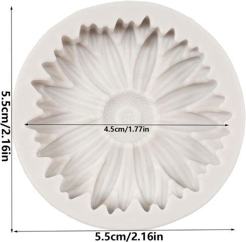 Chrysanthemum Flower Silicone Mold Flower Fondant Cake Baking Molds Chocolate Candy Mold For Cake Decoration Cupcake Topper Polymer Clay Gum Paste