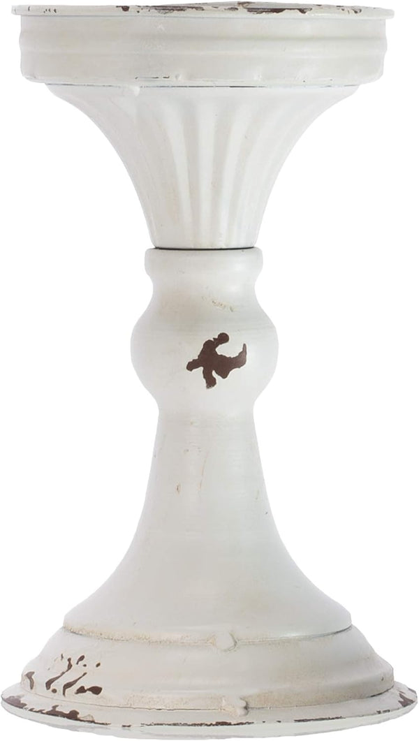 Blossom Bucket Tall Metal Pedestal Decoration, Multi-Color, 8x4