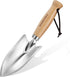 WORKPRO 11" Garden Hand Trowel, Heavy Duty Polished Stainless Steel Shovel with Wood Handle