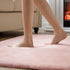 3 3 Ashler HOME DECO Ultra Soft Faux Rabbit Fur Chair Couch Cover Area Rug for Bedroom Floor Sofa Living Room Pink