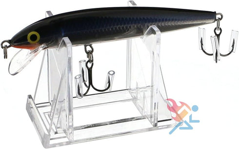 OnFireGuy 10pcs Fishing Lure Display Stands | Clear Acrylic Fishing Lure Easels | Accessories for Fishing & Decoration | 3-Piece Display Stand Measurements: 2" H x 2-5/8" W x 1-1/2" D