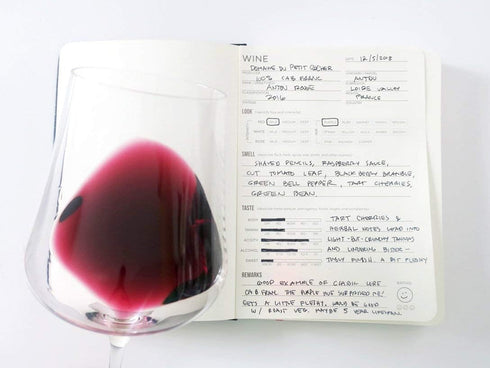 Wine Folly Wine Tasting Journal – Guided Notebook for Wine Notes (B6, 5"x7") with 4-Step Tasting Method