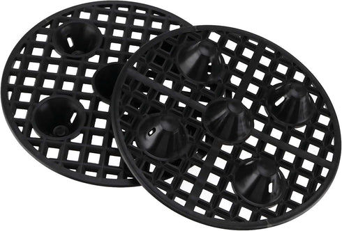TAICHEUT 30 8 Inch PCS Plant Level Pot Elevator, Heavy Duty Round Plastic Saucer Riser Run off Tray Big Potted Stand