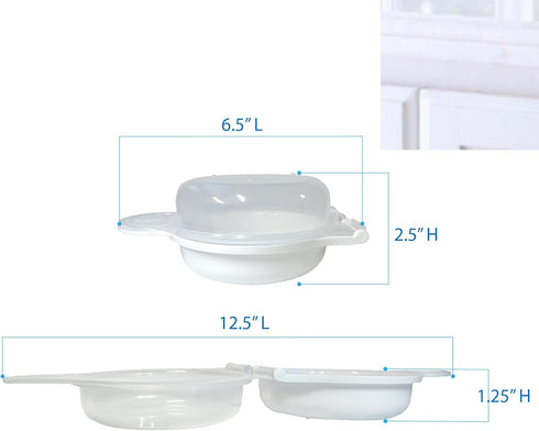 Trenton Gifts Microwave Egg Cooker/Poacher - Easy Scrambled Omelet Maker & Breakfast Cookware - Quick and Convenient