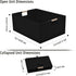 Storage Bins & Fabric Storage Basket - Decorative Baskets Storage Box Cubes with Handles for Closet Shelf, Nursery Toy,