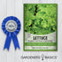 2 Summer, Gardeners Basics, Green Leaf Lettuce Seeds for Planting - (Black Seeded Simpson Variety) Heirloom, Non-GMO