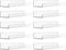 Upsimples 10 Pack Acrylic Shelves, 15" Floating Bookshelves for Wall Storage, Clear Display Shelf Organizer