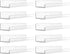 Upsimples 10 Pack Acrylic Shelves, 15" Floating Bookshelves for Wall Storage, Clear Display Shelf Organizer