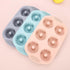 Mini Bundt Cake Pan 3pcs, Silicone Fluted Tube Cake Pans, 6-Cavity Heritage Bundtlette Molds (Pink+Blue+Gray)