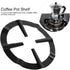 Haofy Stainless Iron Stove Support Rack, Cast Iron Wok Support, Black Coffee Pot Shelf for Gas Range Grate Support Stand