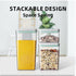 Sets 6Pcs (0.5, 1.2, 1.8qt)*2 Ankou Airtight Food Storage Container with Lids Pop Containers for Kitchen Pantry