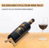 Single Wine Bottle Holder, Personalized Bamboo Stand for Table Top Wine Rack, Countertop Organizer