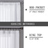 Tollpiz Sheer Tier Curtain, Linen Textured Half Kitchen Curtains, 25 x 36 inches Long, White, Set of 2 Panels