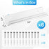 Hulaed 6 Pack 12 inch Vinyl Record Shelf Wall Mount, Record Holder for Storage & Display, Clear Floating Shelf for Kids