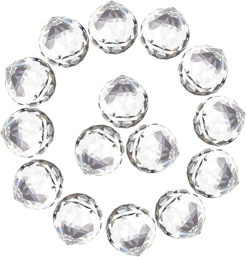 MerryNine 30mm/1.18" 15 Pack Crystal Ball Prism Sun Shine Catcher Rainbow Pendants