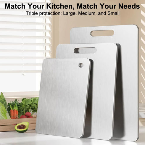 Titanium Cutting Board for Kitchen, Non Stick Chopping Board, Upgrade Double Sided Food-Grade Titanium Board