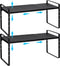 X-cosrack Set of 2 Expandable Cabinet Shelf Organizer, Stackable Kitchen Countertop Shelves Spice