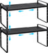 X-cosrack Set of 2 Expandable Cabinet Shelf Organizer, Stackable Kitchen Countertop Shelves Spice
