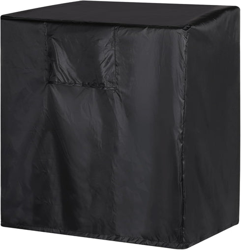 uxcell Air Conditioner Cover, 26"x26"x32" Outdoor Unit Square Vertical Protective Cover (Black)