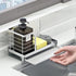 kaileyouxiangongsi Countertop Dish Soap Holder, Kitchen Sink Caddy Organizer,Sponge Holder for Sink, Stainless Steel
