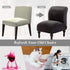 Beacon Pet Armless Chair Slipcover Stretch, Velvet Spandex Accent Chair Cover, Removable Washable Furniture Protector