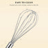 NileHome Stainless Steel Whisk Set, 3 Pack, 8" 10" 12" Kitchen Whisks for Cooking and Whisking