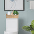 Round Paper Rope Storage Basket with Handle, Beige, 14.5in x 6.6in x 3.74in