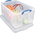 REALLY USEFUL OFFICE BOX CLEAR 64LT