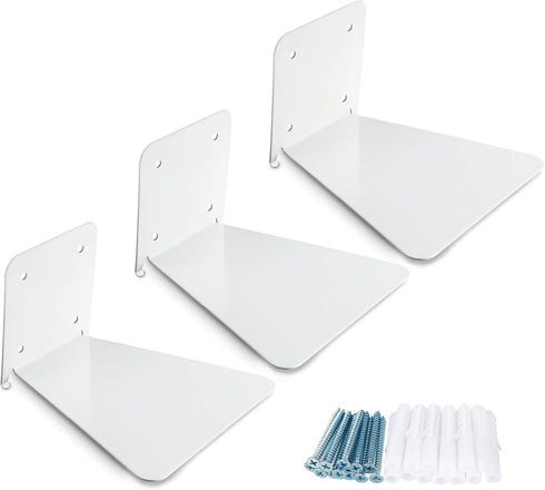 Jetec 3 Pack Invisible Floating Bookshelf Wall Mounted Floating Bookshelves Heavy Duty