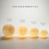 Mydethun 3D Moon Lamp, 5.9" Night Light with Wooden Base, Touch-Dimmable & Rechargeable, Gift for Mom, Home Décor