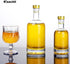 6 oz (200ml) Spout,3 Pack Olive Oil And Vinegar Cruet Small Wine Dispenser Glass Bottles With Stainless Steel