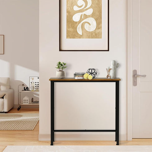 29.5" Narrow Console Table, Small Entryway Table, Thin Hallway Tables, Slim Sofa Side Tables for Hallway, Living Room
