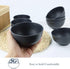 Homienly Cereal Bowls, 8 PCS Dessert and Snack Bowls, Unbreakable Lightweight Wheat Straw Fiber, Black, 10 OZ