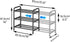 Aniston 17.6"-32" 3 Closet, (3 Expandable Shoe Rack, Adjustable Small Shoe Rack, Tier Metal Shoe Shelf
