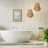 12x16 inch Funny Kids Bathroom Wall Art Cute Boy in Bathtub Wall Decor Picture, Eclectic Child Nursery Bathroom Poster