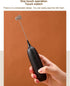Handheld Milk Frother, Battery Operated Foam Maker, Egg Beater for Coffee, Latte, Hot Chocolate, Mini Drink Mixer