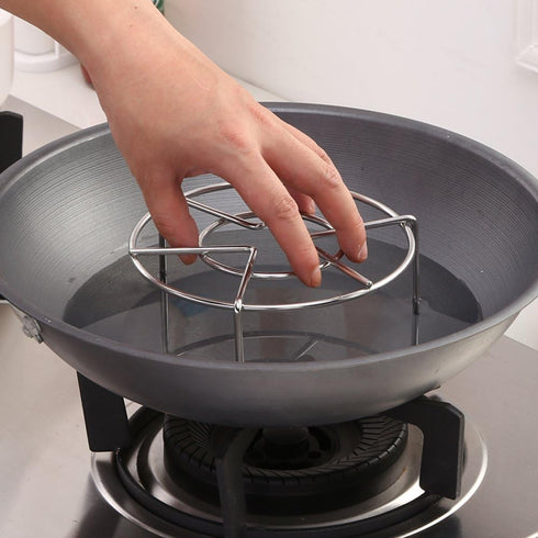 Steam Rack, Steaming Rack Stand, Heavy Duty Stainless Steel Multi-function (5.9" Diameter X2" High)