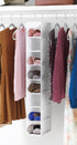 Whitmor Hanging Shoe Organizer, 8 Shelves-Hanging Closet Organizer, Hanging Shoe Rack for