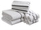 Comfort Spaces Cotton 8 Piece Bath Towel Set Striped Ultra Soft Hotel