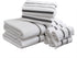 Comfort Spaces Cotton 8 Piece Bath Towel Set Striped Ultra Soft Hotel