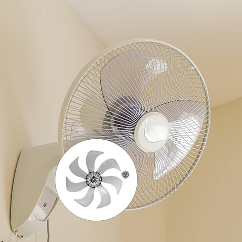 LIFKOME 7 Leaves Fan Blades, 13.4 Inch Electric Table Pedestal Fan Blades Accessories 340mm
