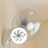 LIFKOME 7 Leaves Fan Blades, 13.4 Inch Electric Table Pedestal Fan Blades Accessories 340mm