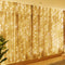 HXWEIYE 300LED Fairy Curtain Lights, 9.8x9.8Ft USB Plug-in 8 Modes Christmas String