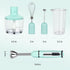 ISILER Immersion Hand Blender, 500-Watt 5-in-1 Stick Blender with 860ml Food Chopper, 600ml Container, Milk Frother,