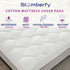 Twin Size Waterproof Mattress Pad by Slumberfy, Quilted Fitted Cotton Protector
