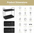 Counter Countertop Forbena Black Bathroom Organizer, Tiered Bathroom Organizer Tray, Corner Makeup Vanity Shelf