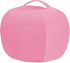 Posh Stuffable Kids Stuffed Animal Storage Bean Bag Chair Cover - Large 38" Solid Pink Toy Organizer for Children