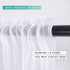 MIULEE Window Valance Half Sheer Curtains, Rod Pocket Voile Drapes, Extra Wide for Small Window, 60 x 18 Inch