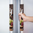 Set of 2 Red Wine Glass Grapes Refrigerator Door Handle Covers, Kitchen Appliance Protector for Fridge, Microwave, Oven